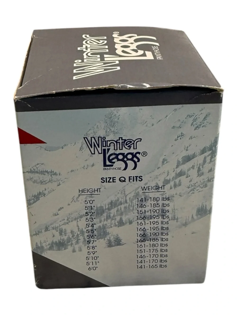 Vintage Winter L’eggs Regular Pantyhose Red Size Q NOS